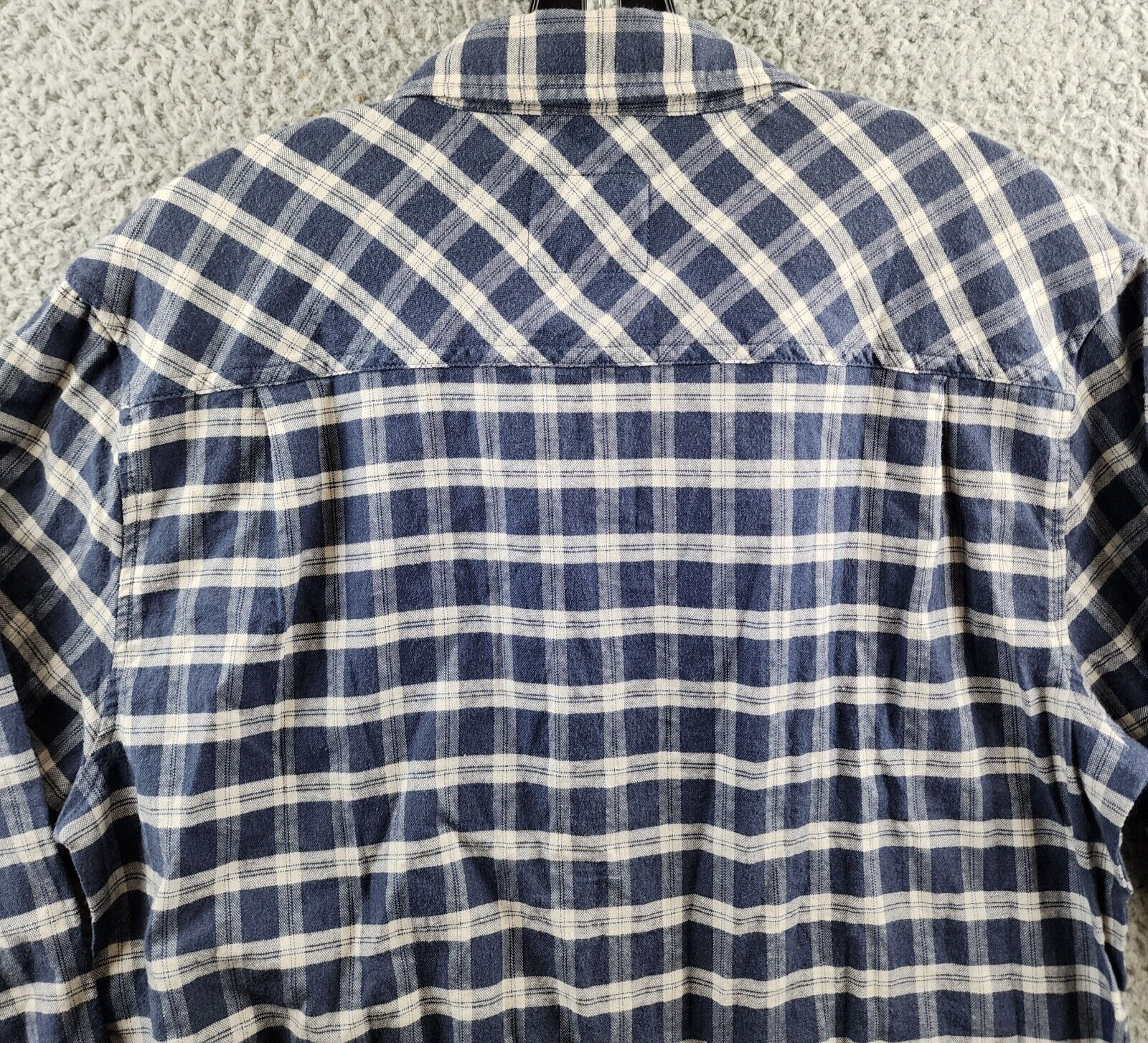 Rails Reid Button Front Plaid Shirt Men's S Midnight Grey Melange Long Sleeve~ - Picture 15 of 15