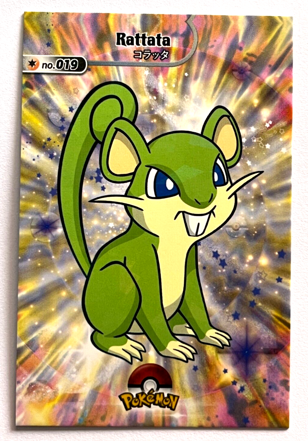 2024 POKEMON SHINY DATABASE Card #019 RATTATA KANTO Peru