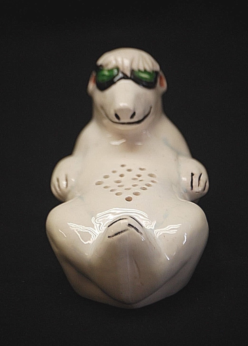 White Polar Bear w Sunglasses Potpourri Fragrance Holder Figurine