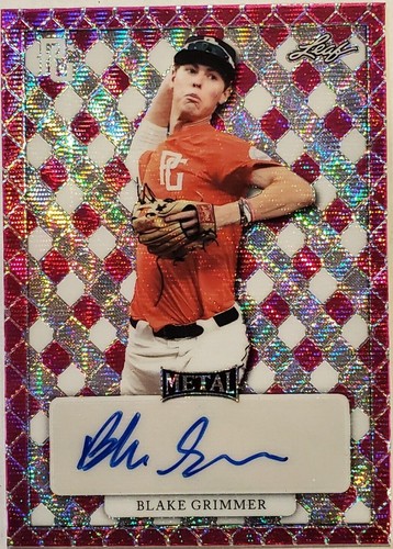 2022 Leaf Perfect Game National Showcase - Blake Grimmer #MA-BG1