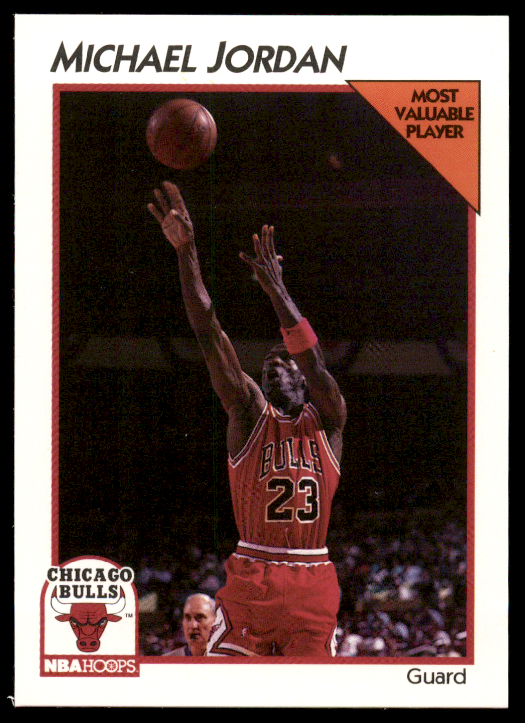 1991-1992 NBA HOOPS Michael Jordan #5 - Chicago Bulls NBA