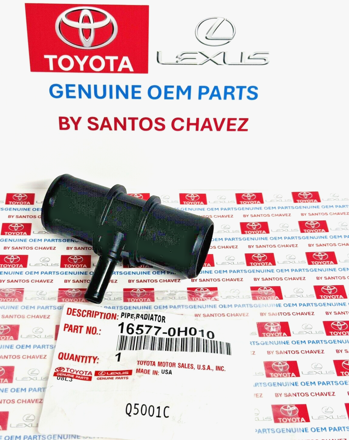 2009-13 Corolla,Matrix 2.4L Coolant Connector Pipe GENUINE 2009-13 Corolla,Matrix 2.4L Coolant Connector Pipe GENUINE