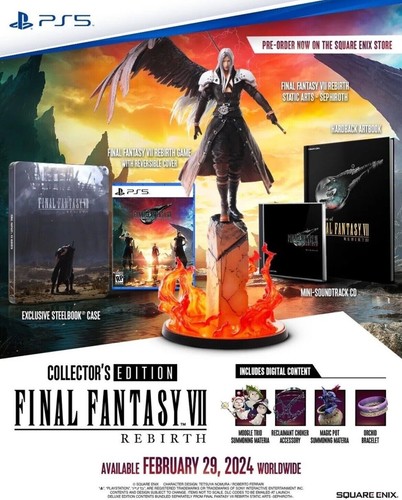 SQUARE ENIX - PS5 Final Fantasy VII REBIRTH 新品未開封品 Amazon.com: SQUARE ENIX Final Fantasy VII: Rebirth (PS5