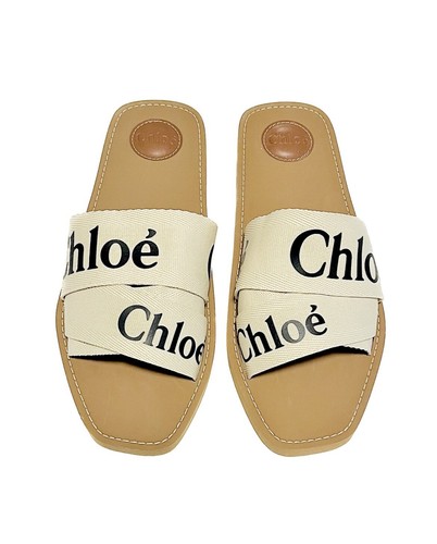 【送料&関税込】Woolrich Slide Sandal With Logo Chloé Woody Logo Slide Sandals | Saks Fifth Avenue