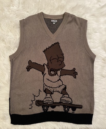 Iceberg History Jeans Bart Simpson Skateboard Sweater Vest