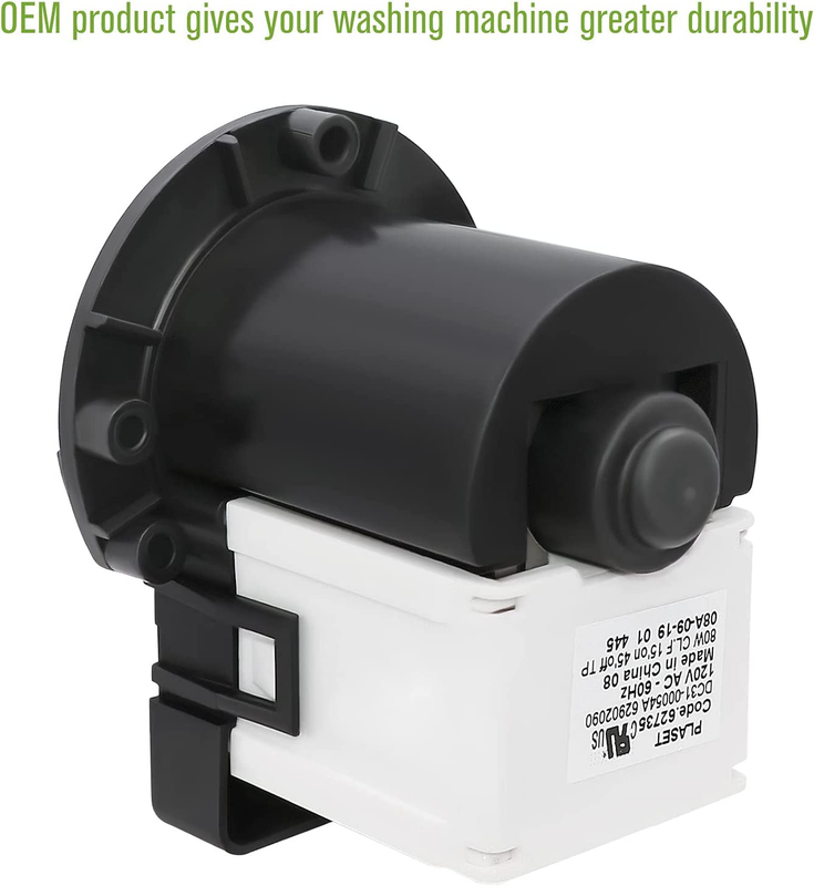 Replacement Drain Pump Motor Assembly Samsung Washer WF209ANW/XAA WF448AAP/XAA