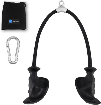 Tricep Rope with Ergonomic Handles, 36 Inch Tricep Pull down Rope for Cable Mach