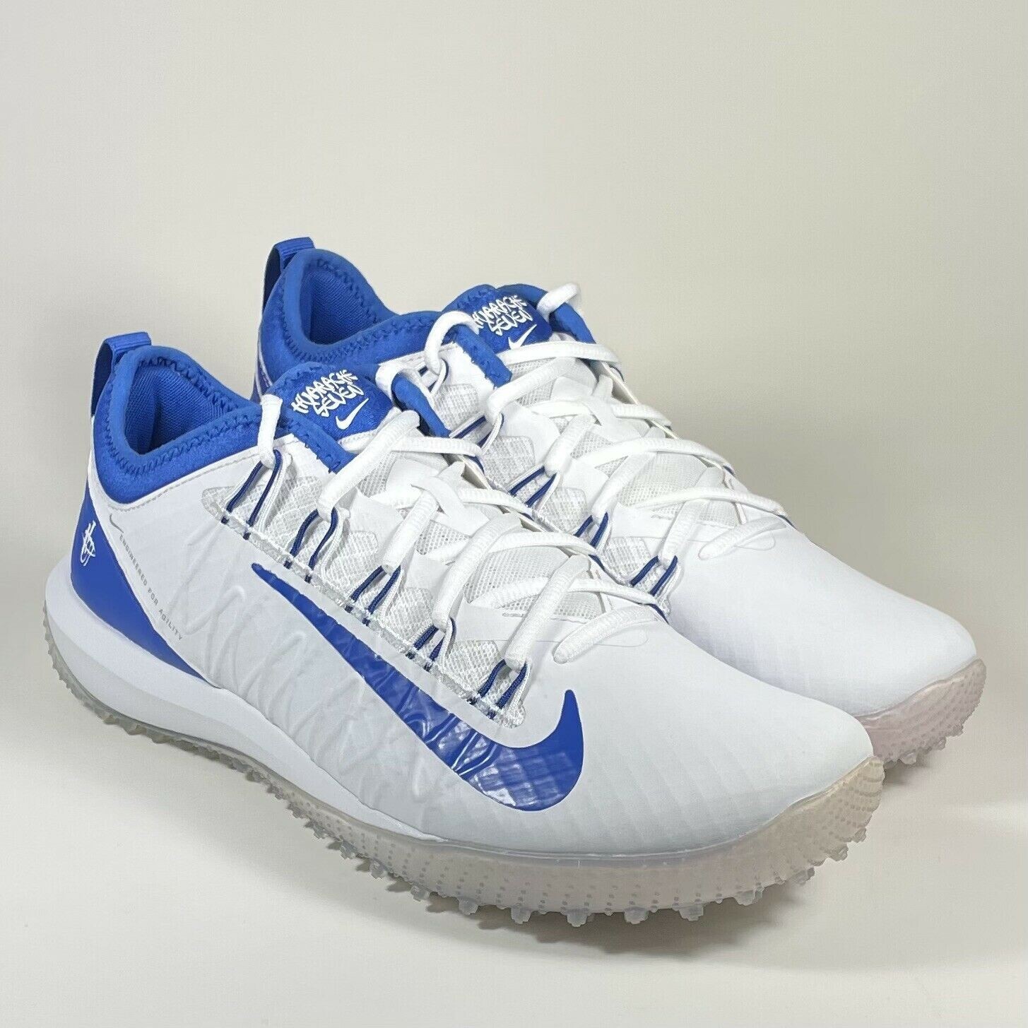 スパイク NIKE ALPHA HUARACHE 7 PRO Nike Alpha Huarache 7 Pro LAX Lacrosse Cleats White Men 7.5