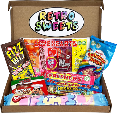 Retro Sweets. Sweets Gift Box. Packed with Sweet Classics. Sweet
