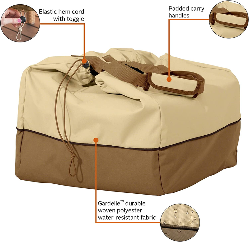 Grill Cover BBQ Protection Water-Resistant 20" Rectangular Table Top Canvas
