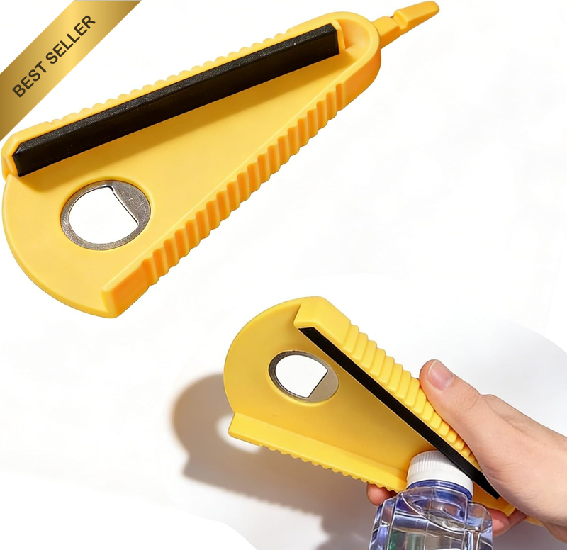 Easy Grip 4-In-1 Jar Opener Multifunctional Kitchen Tool Effortless Bottle Can J