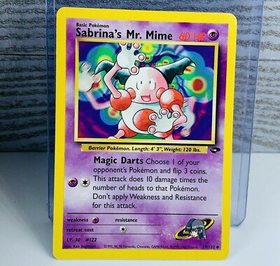 Sabrina's Mr. Mime 59/132 Gym Challenge Pokemon Card