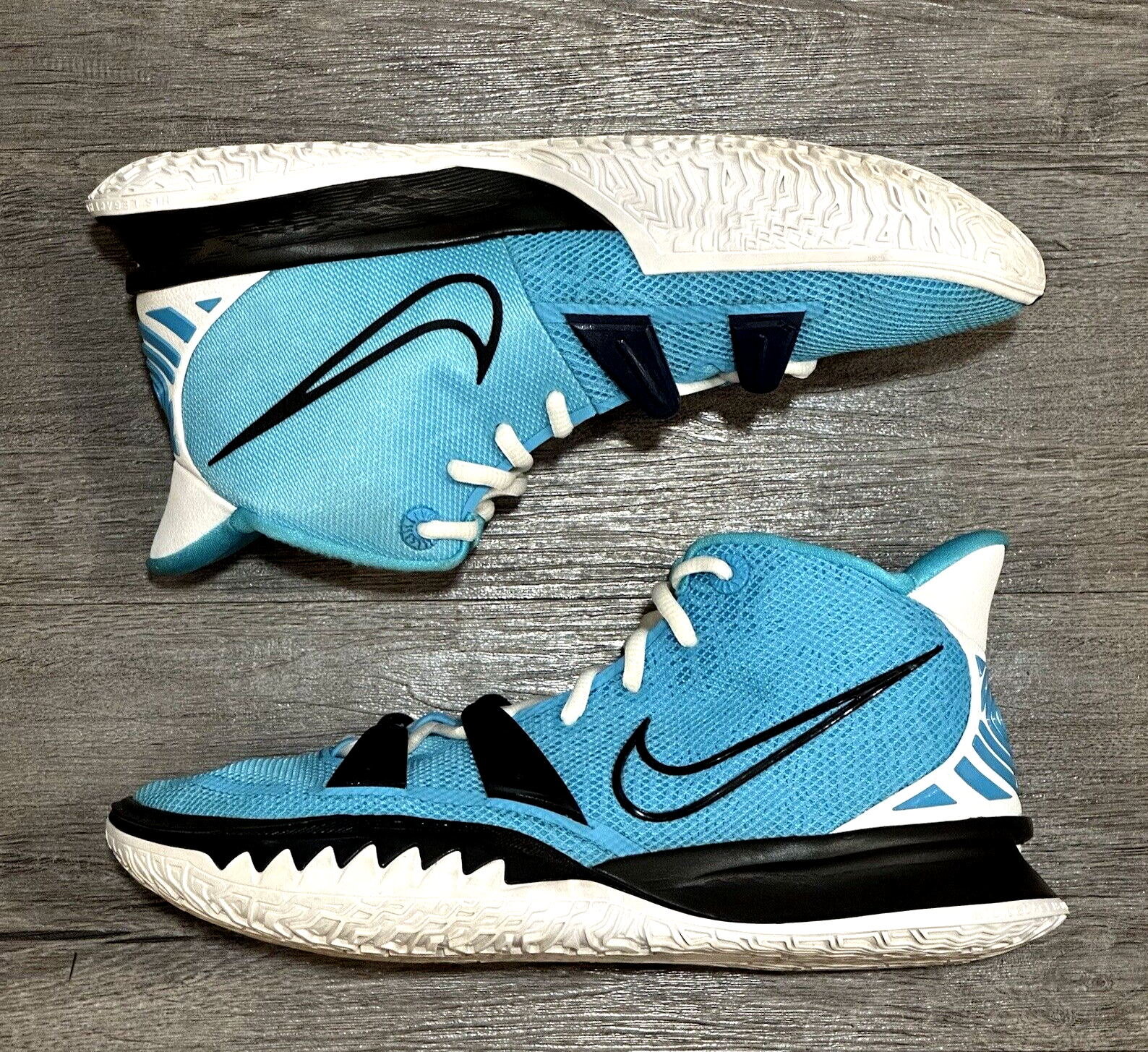 シューズ(男性用) Nike Kyrie 7 (DA7567-991) US9(27cm) Nike Kyrie 7 ID Mens Basketball Shoes Blue Black White