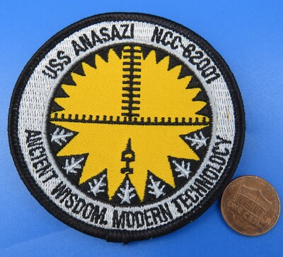 STAR TREK PATCH vtg USS Anasazi NCC_62001 Ancient WISDOM Modern TECHNOLOGY