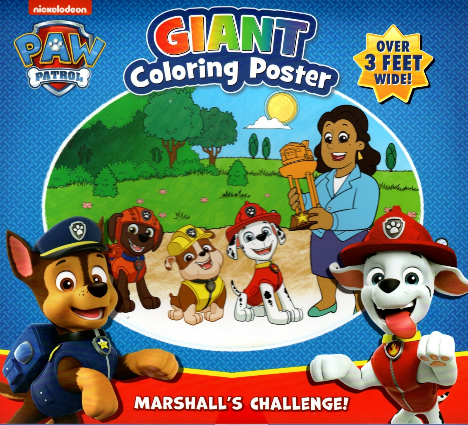 Nickelodeon Paw Patrol - Giant Coloring Poster - Marshall&#039;s Challenge