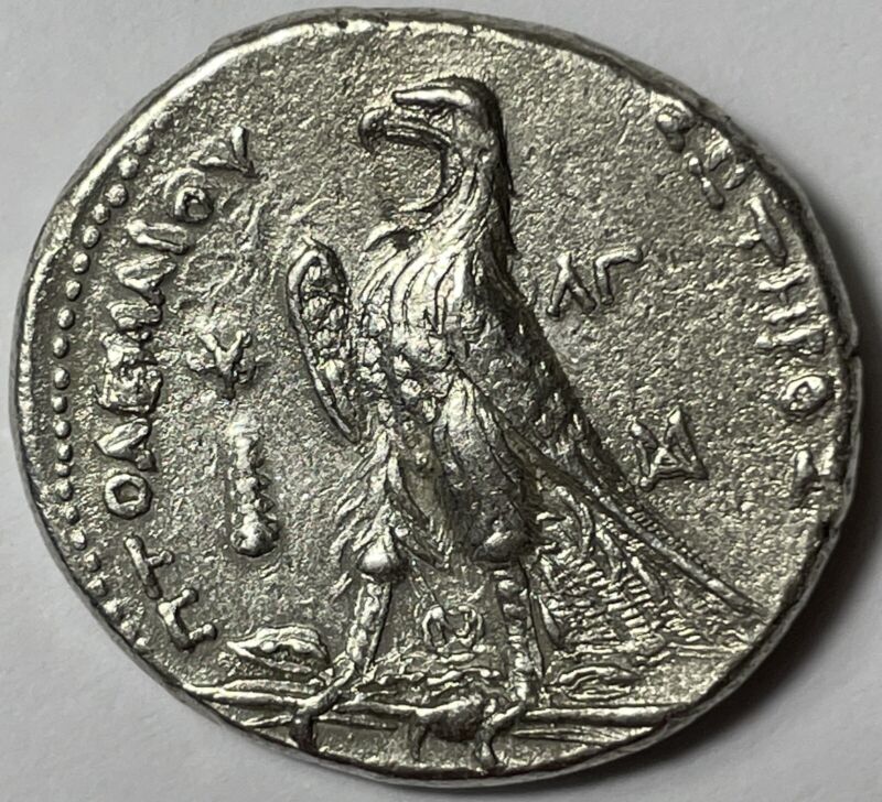 EGYPT Ptolemy II Philadelphus Silver Tetradrachm TYRE Eagle NGC ChoiceXF Coin 81