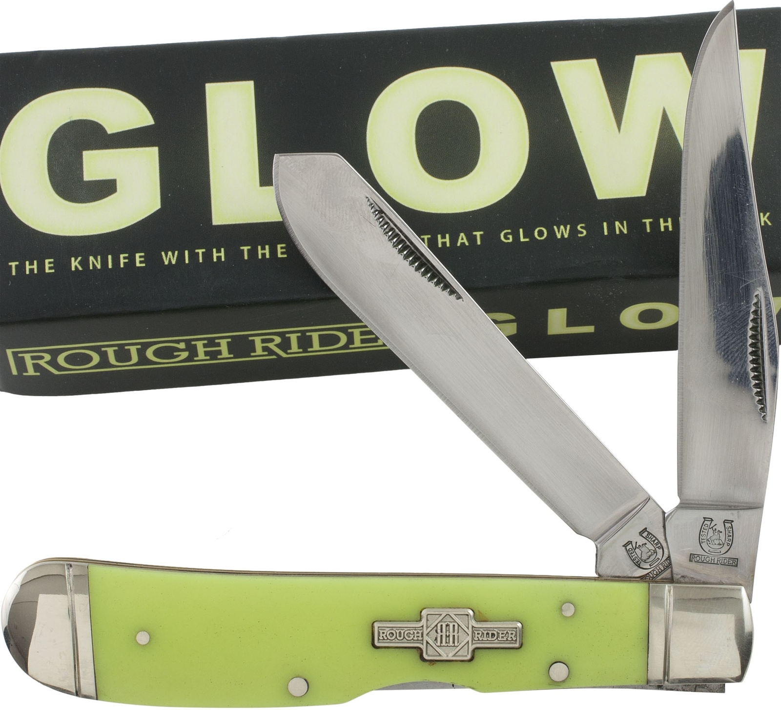 Rough Rider Moon Glow in the Dark Lockback Trapper Pocket