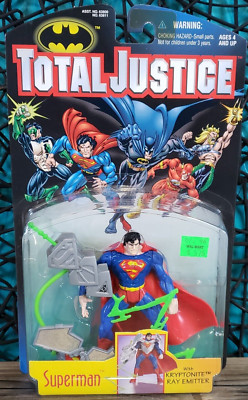 VINTAGE 1996 TOTAL JUSTICE SUPERMAN KENNER DC COMICS ACTION FIGURE NEW SEALED
