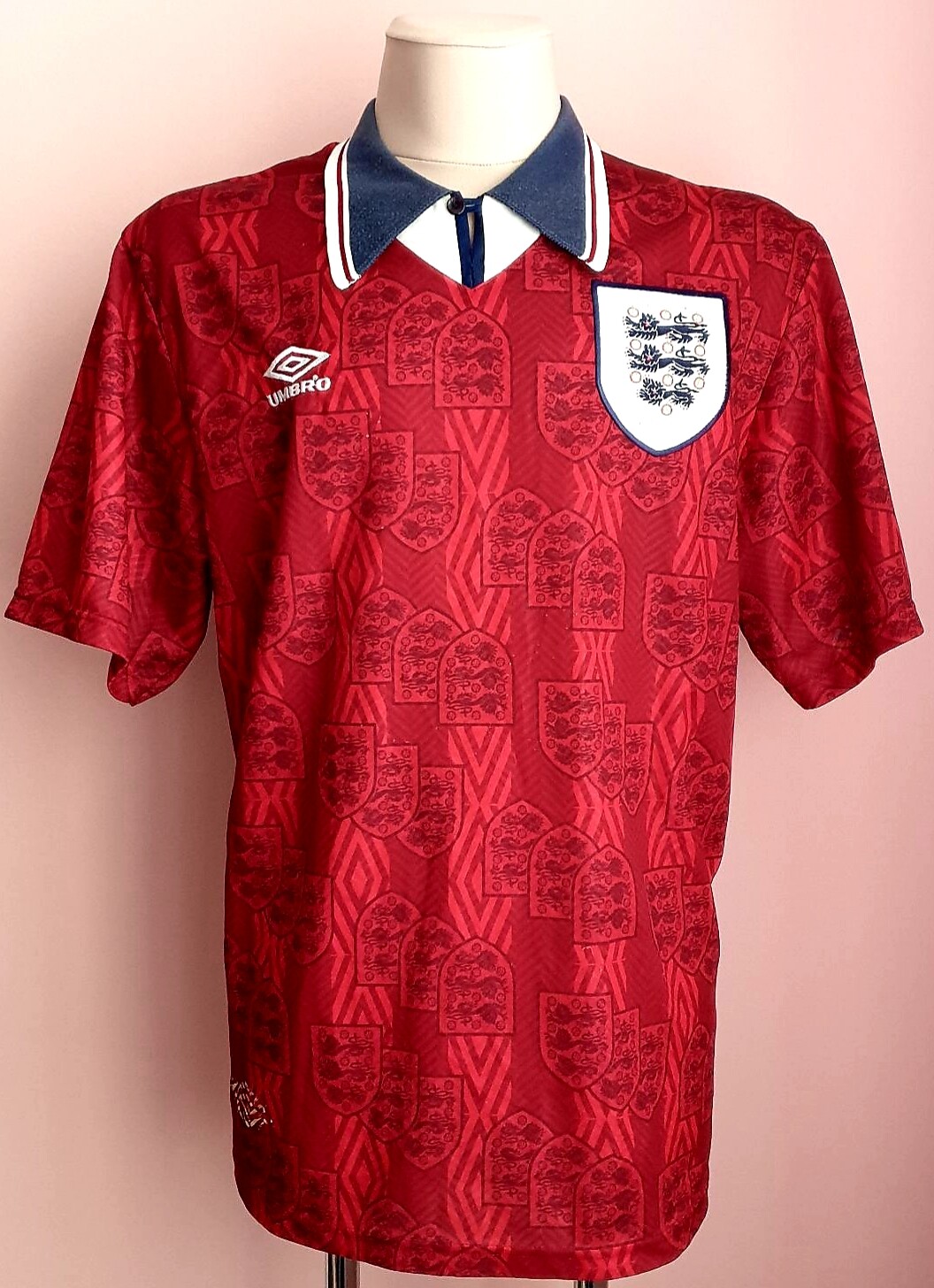 England 1993 - 1995 Away football Umbro shirt | eBay