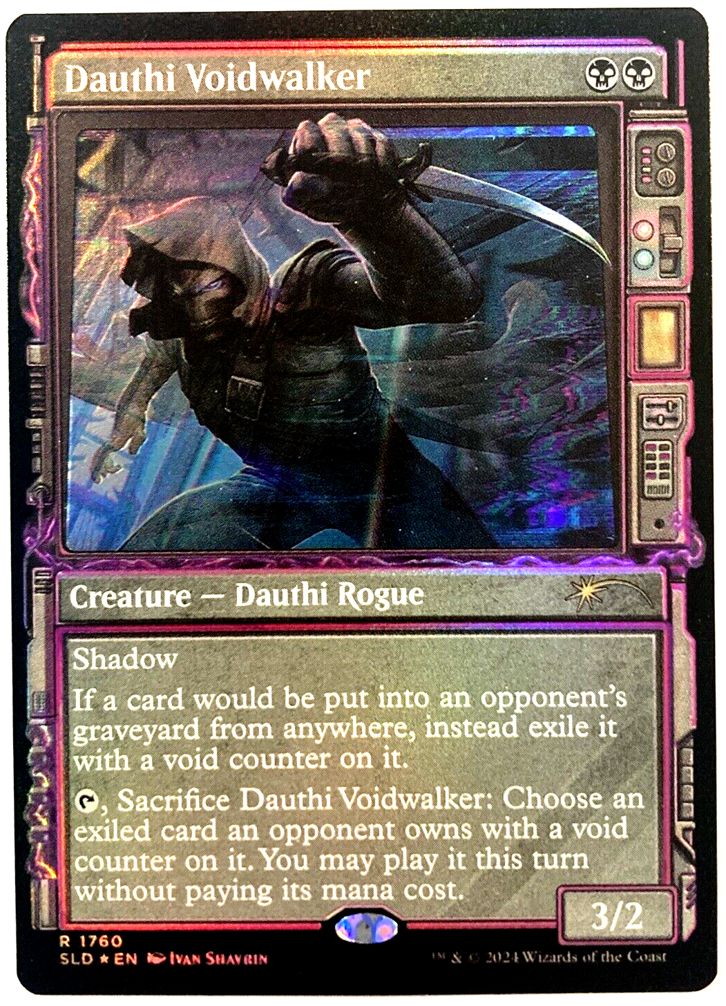 MTG Dauthi Voidwalker RAINBOW FOIL Secret Lair Drop 1760 NM | eBay