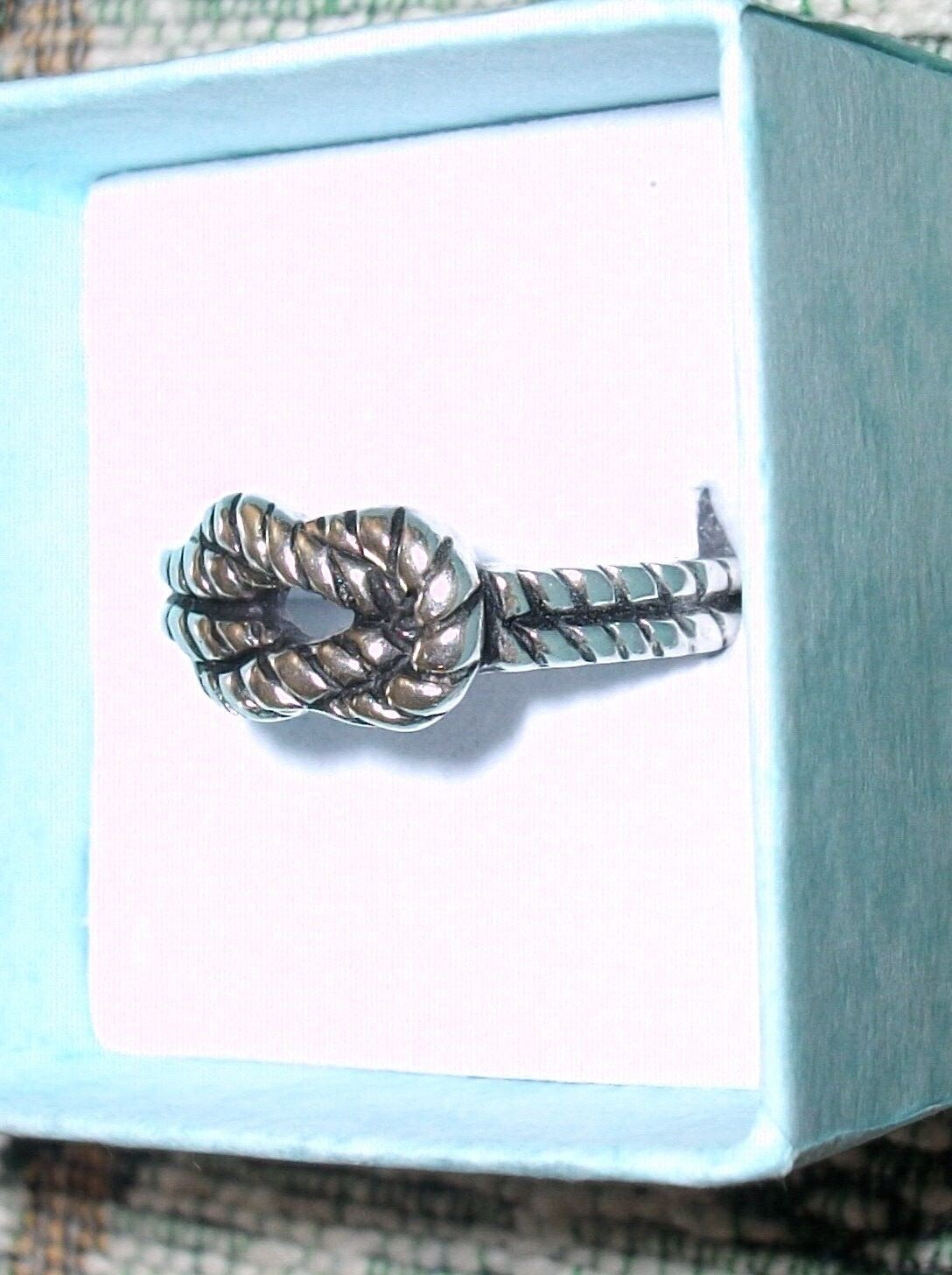 ★TOU★ [Silver925] WE005 Silver twist rope ring Solid 925 Sterling Silver Ring, Rope Ring, Band Ring, Silver