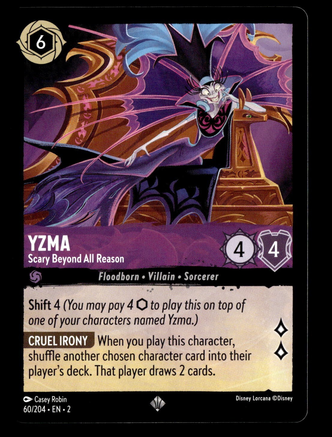 Lorcana - Yzma - Scary Beyond All Reason - Rise of the Lorcana - Yzma - Scary Beyond All Reason - Rise of the