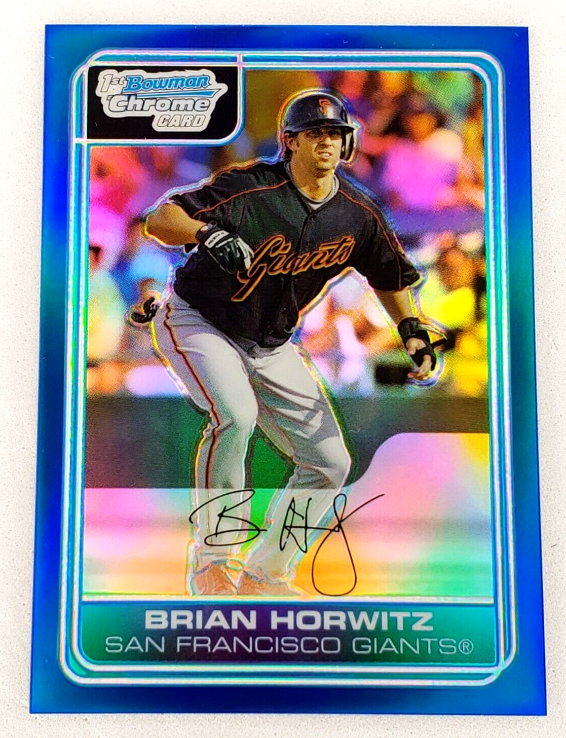 2006 Bowman Chrome Blue Refractor /150 Brian Horwitz #BC197