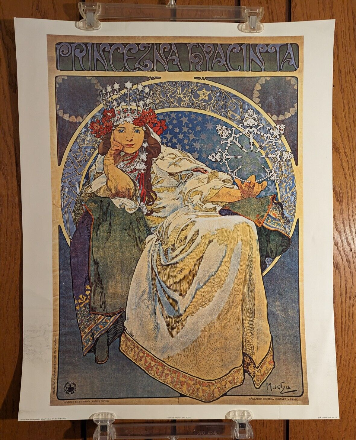 Alphonse Mucha 「四つの時・昼の輝き」 lithograph