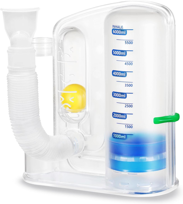 Lung Exerciser Device, Breathing Trainer - 6000ML Inhale