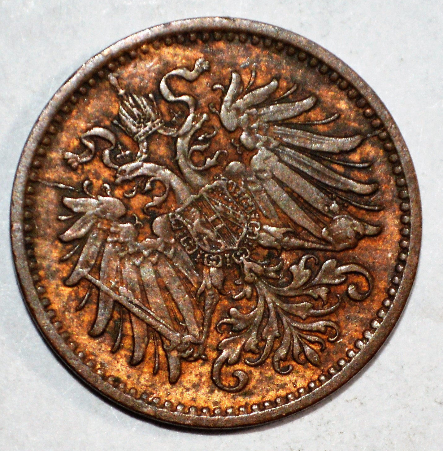 1995 AUSTRIA vintage world foreign 1 HELLER coin HIGH GRADE DOUBLE EAGLES!