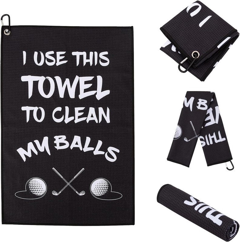 Towel,printed Golf Towels For Golf Bags With Clip,golf Acces
