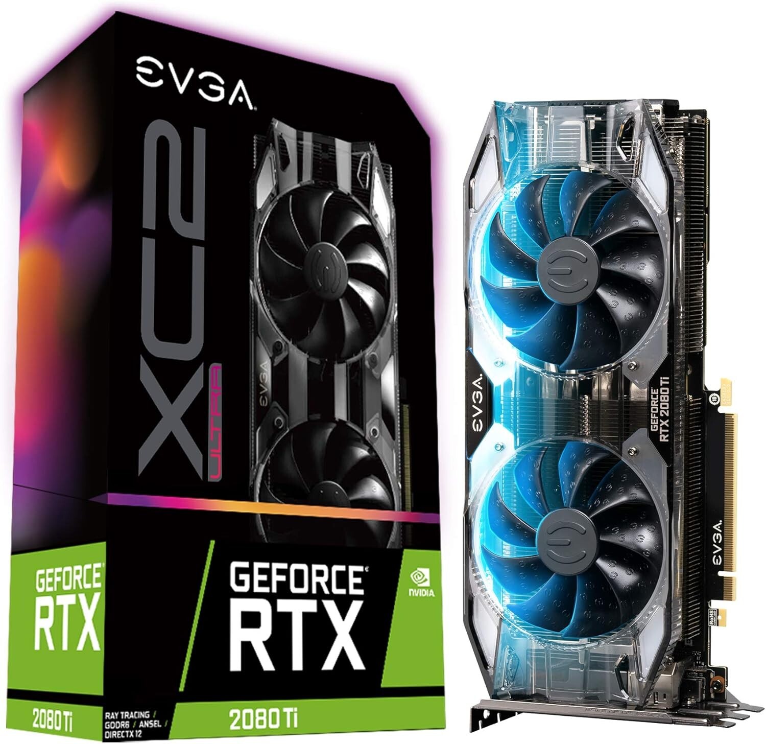 グラフィックボード・グラボ・ビデオカード KFA2 GeForce RTX 2080Ti Dual Black EVGA GeForce RTX 2080 Ti XC2 ULTRA GAMING 11GB GDDR6