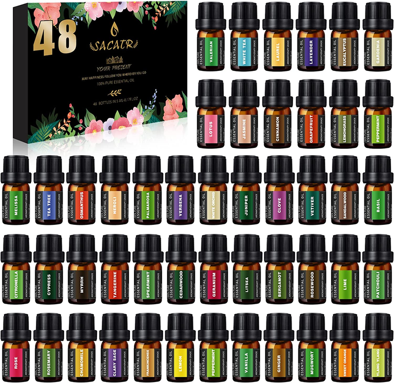 Essential Oils - 48 Essential Oils Set , Super Multi-Scents for Humidifier
