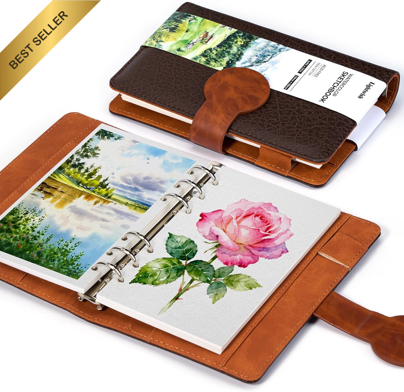 Watercolor Sketchbook Refillable 100% Cotton, 300Gsm (140Lb) - 6.69