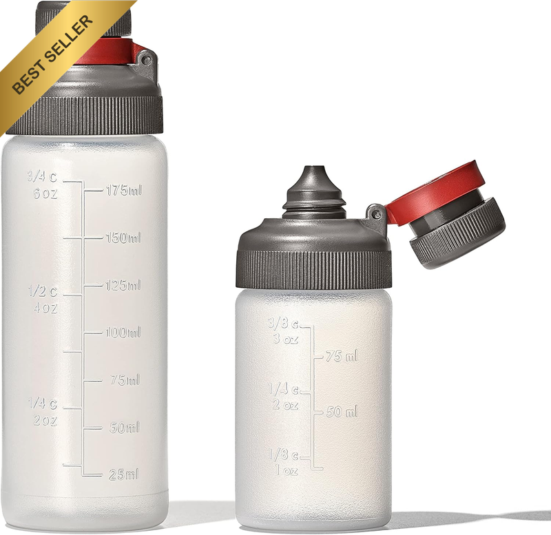 Outdoor Leakproof Squeeze Bottle Set, 3 Oz & 6 Oz Capacity