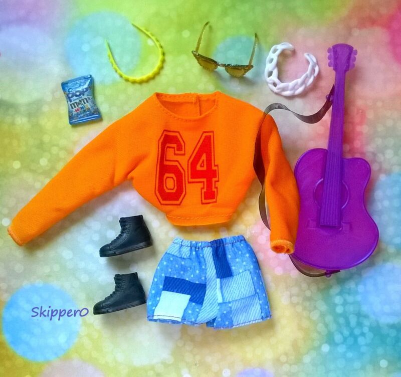 💜Mattel Barbie Teen Skipper Camping Fun Outfits, accessories and shoes*HTF* 🎸