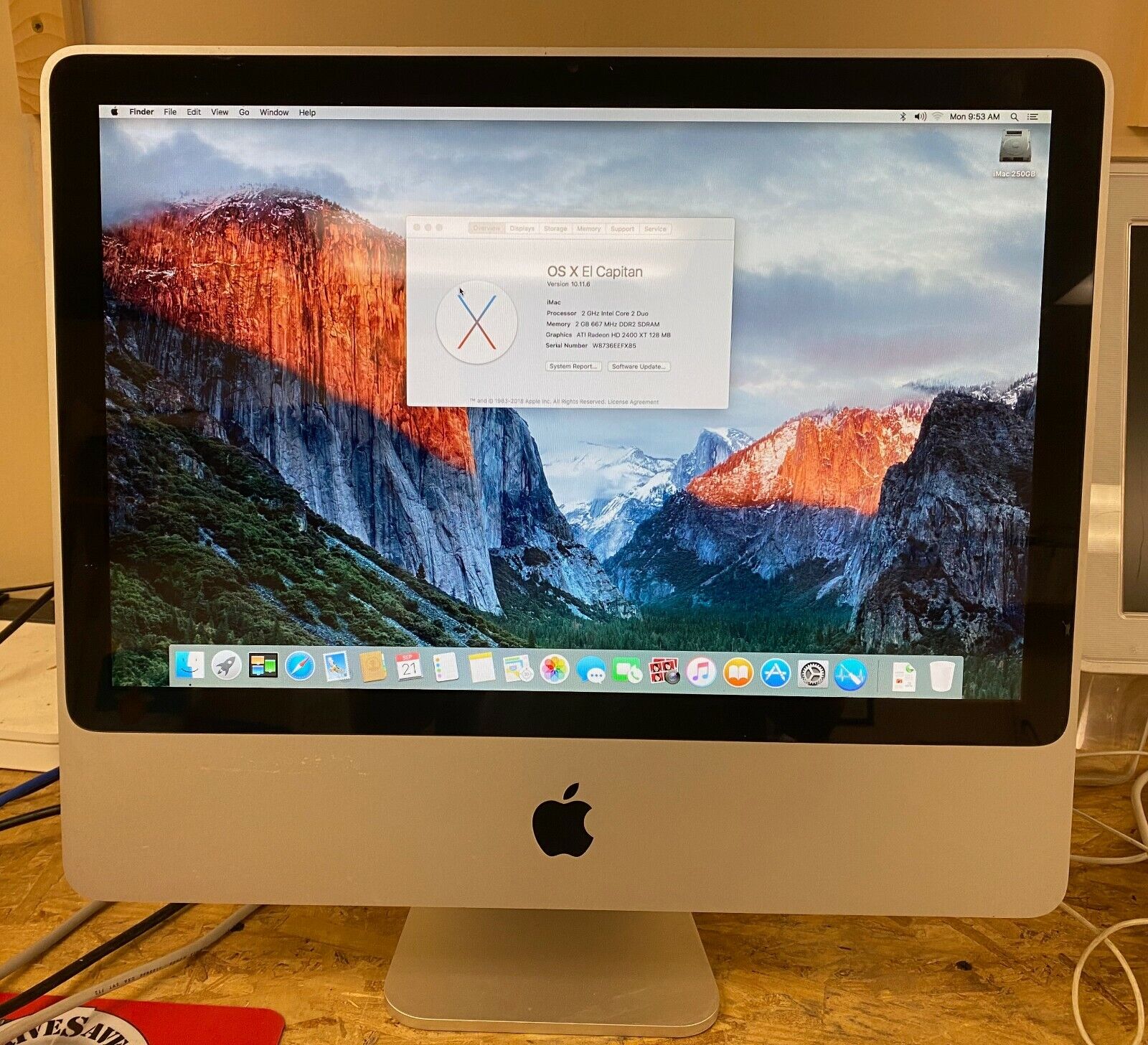 Apple iMac 20-inch September 2007 2GHz Intel Core 2 Duo Apple iMac 20-inch September 2007 2GHz Intel Core 2 Duo