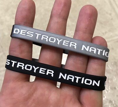 LOT OF 5 - Columbus Destroyers Nation Arena Football Wristbands Bracelets AFL