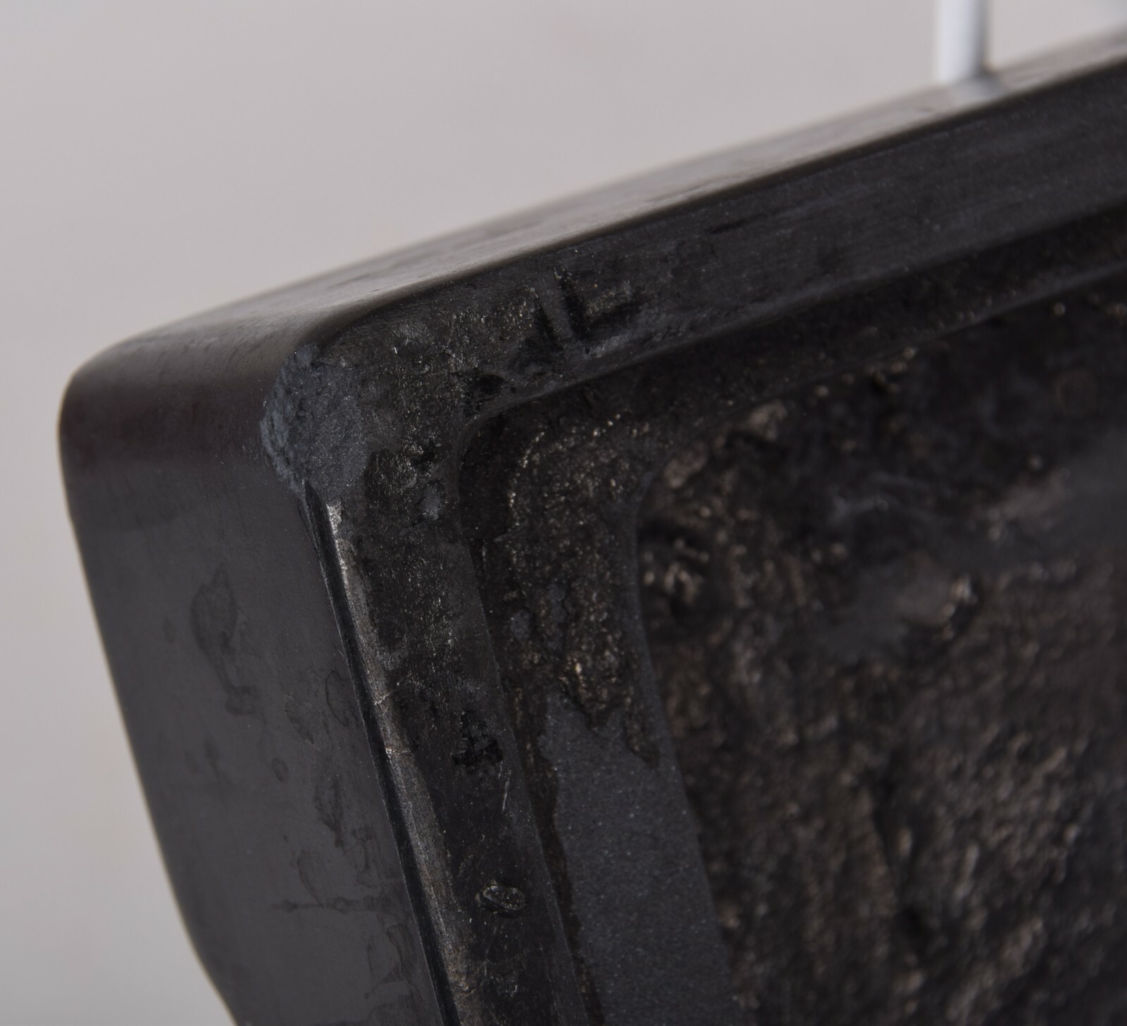 Chinese Ink Stone Well Used Black She Stone