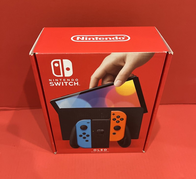 Nintendo Switch - OLED Model with Neon Red & Neon