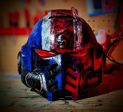 Ultramarine Helmet Warhammer 40k Decorative Piece Full Scale