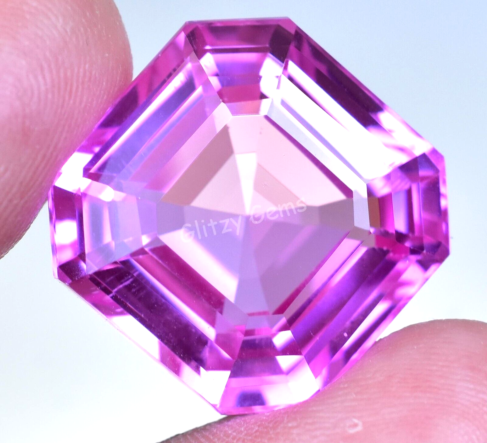 Saphir Rose Naturel De Mogok - 19 Carats - Forme Ronde, Certifié, Gemme Géante - Traité Thermiquement
