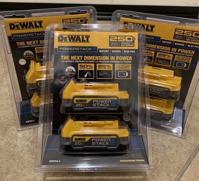 DEWALT DCBP034-2 20V POWERSTACK Compact Li-Ion Battery (Pack of 2) New
