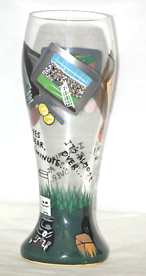 Football Gotta Love Beer After The Game Lolita 22 oz Pilsner Glass Hand Painted