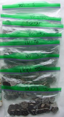 584 Nickels ~ V Nickels ~ Buffalo ~ Silver War Nickels ~ Westward Journey