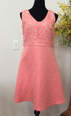NWOT DONNA RICCO Women's  Pink Lace Sheet Dress Size 814, $109