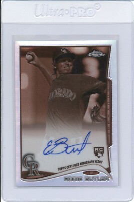 2014 Topps Chrome Rookie Autographs Sepia Refractor/75 #EB Eddie Butler Auto
