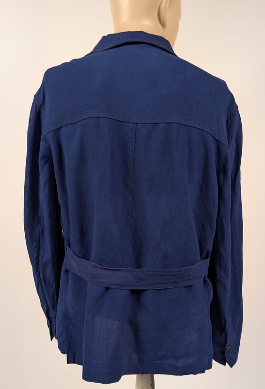 専用⭐︎ MEN'S VINTAGE 1940'S BLUE IRISH LINEN 3 BUTTON BELT BACK JACKET | eBay