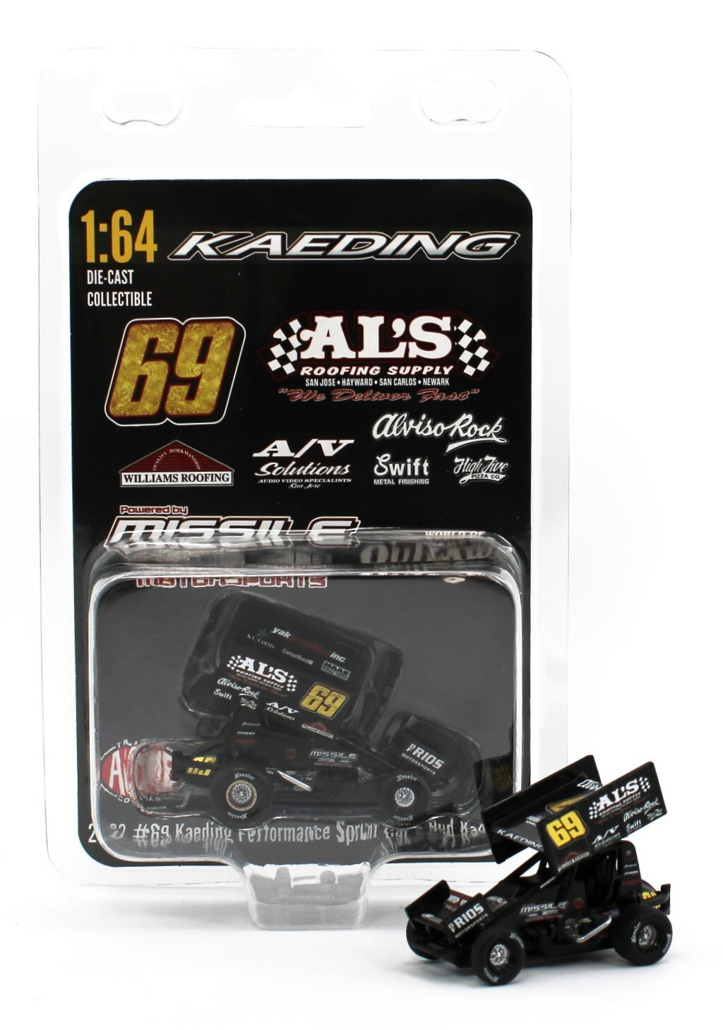 2022 ACME 1:64 SPRINT CAR *BUD KAEDING* #69 Al's Roofing *NIP*