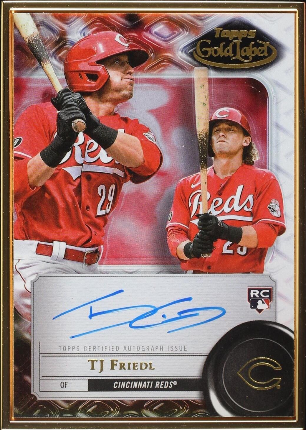 2022 Topps Gold Label - T.J. Friedl #FA-TF